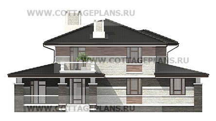 Фасады проект дома 100-58 общ. площадь 286,70 м2