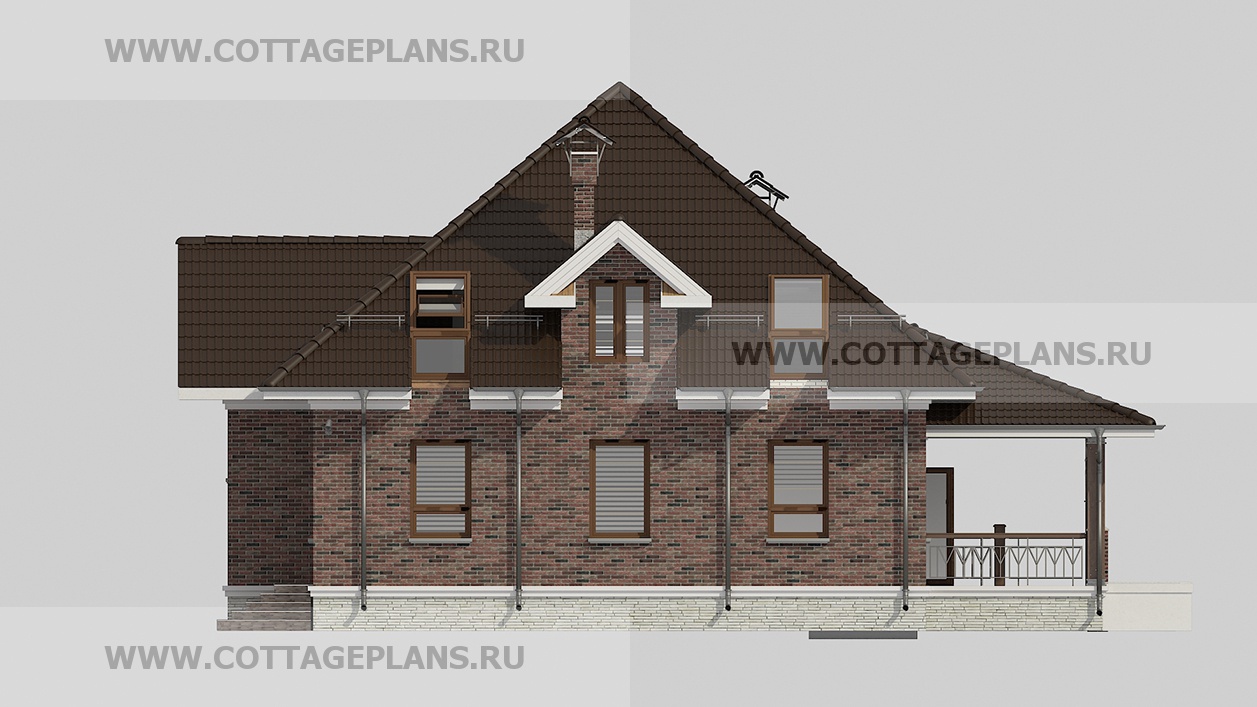 Фасады проект дома 76-71 общ. площадь 268,30 м2