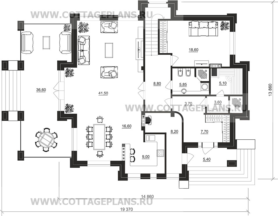 Поэтажные планы проект дома 100-80 общ. площадь 257,90 м2