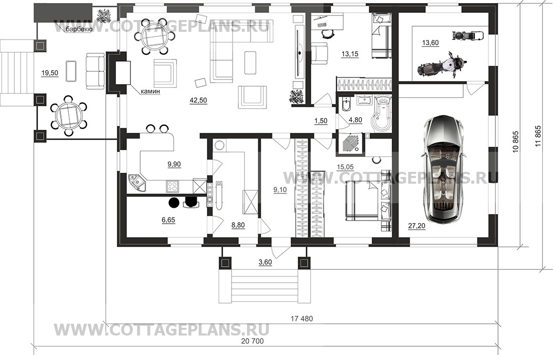 Поэтажные планы проект дома 902-10 общ. площадь 152,25м2