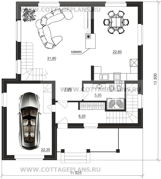 Поэтажные планы проект дома 16-62 общ. площадь 224,75 м2