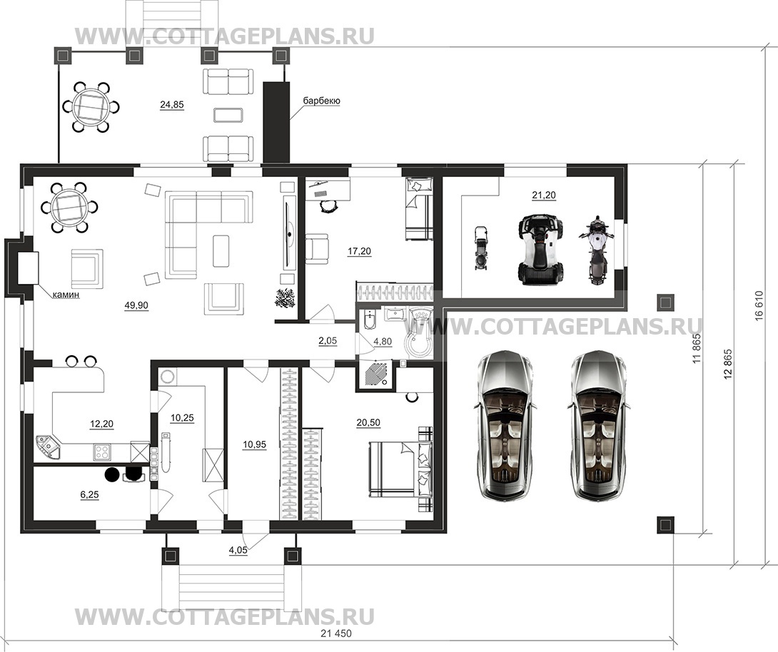 Поэтажные планы проект дома 902-29 общ. площадь 154,65м2