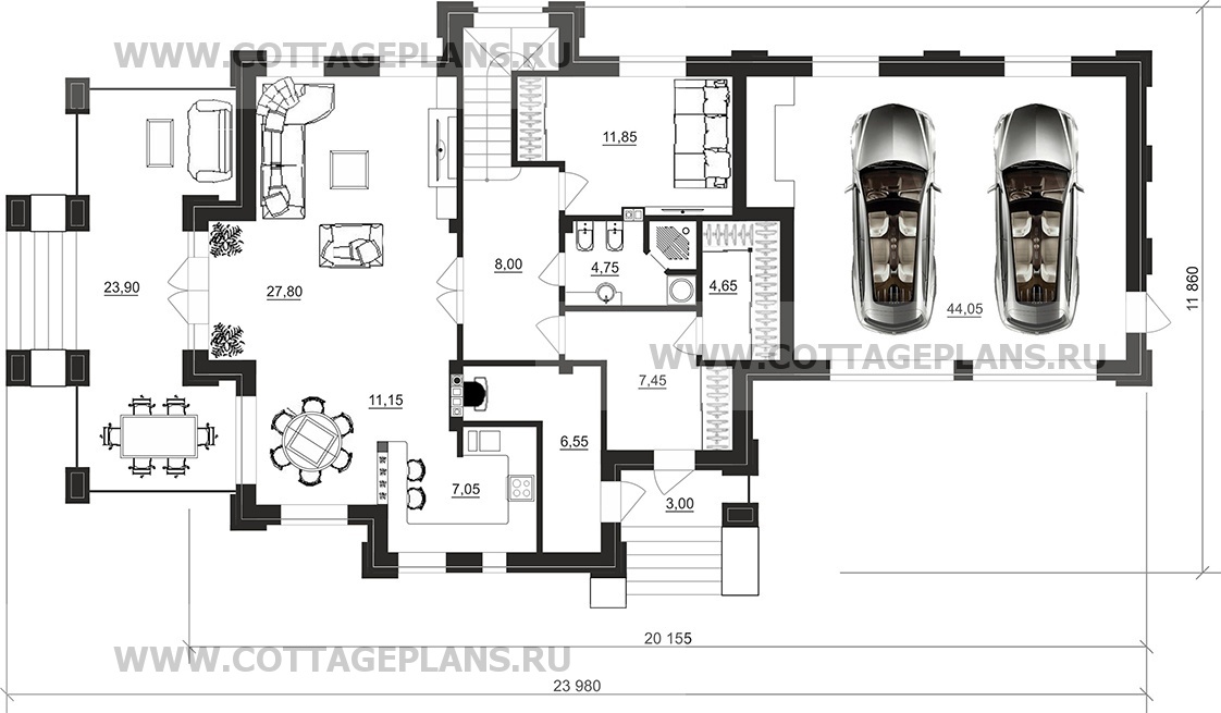 Поэтажные планы проект дома 100-81 общ. площадь 220,90 м2
