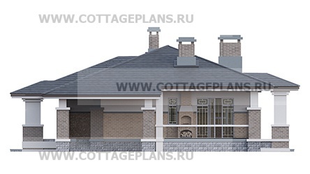 Фасады проект дома 08-13 общ. площадь 318,00 м2