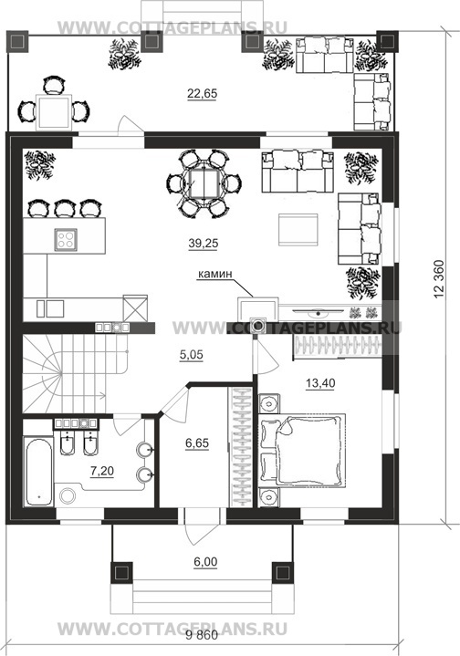 Поэтажные планы проект дома 20-89 общ. площадь 211,55 м2