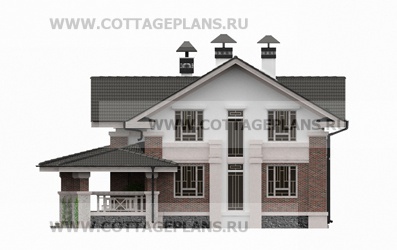 Фасады проект дома 29-09 общ. площадь 206,95 м2