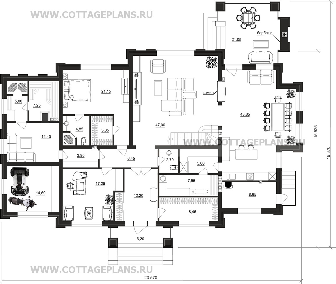 Поэтажные планы проект дома 202-83 общ. площадь 360,25 м2
