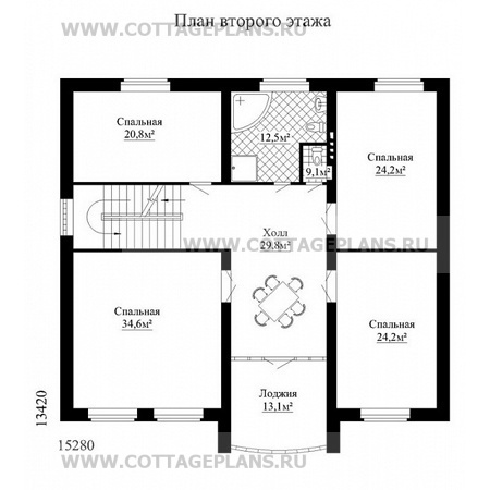 Поэтажные планы проект дома 82-71 общ. площадь 459 м2