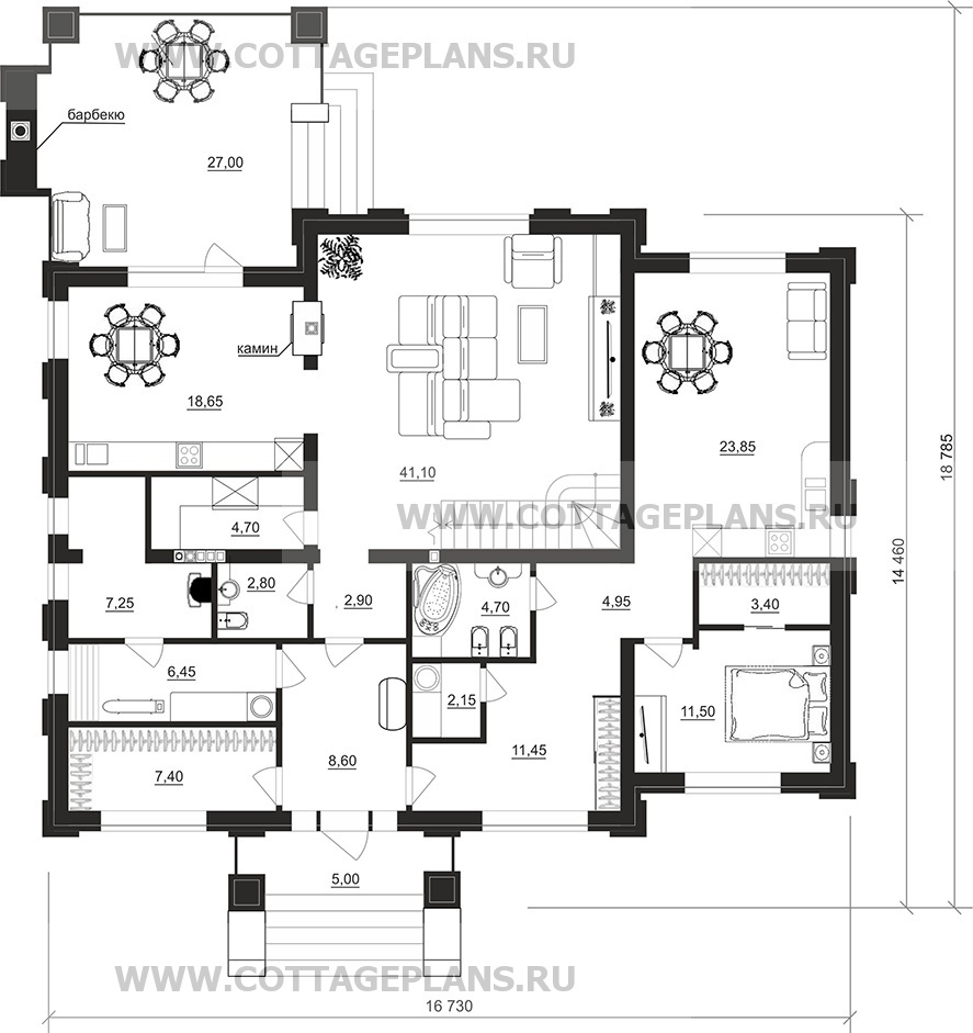 Поэтажные планы проект дома 206-13 общ. площадь 284,35 м2