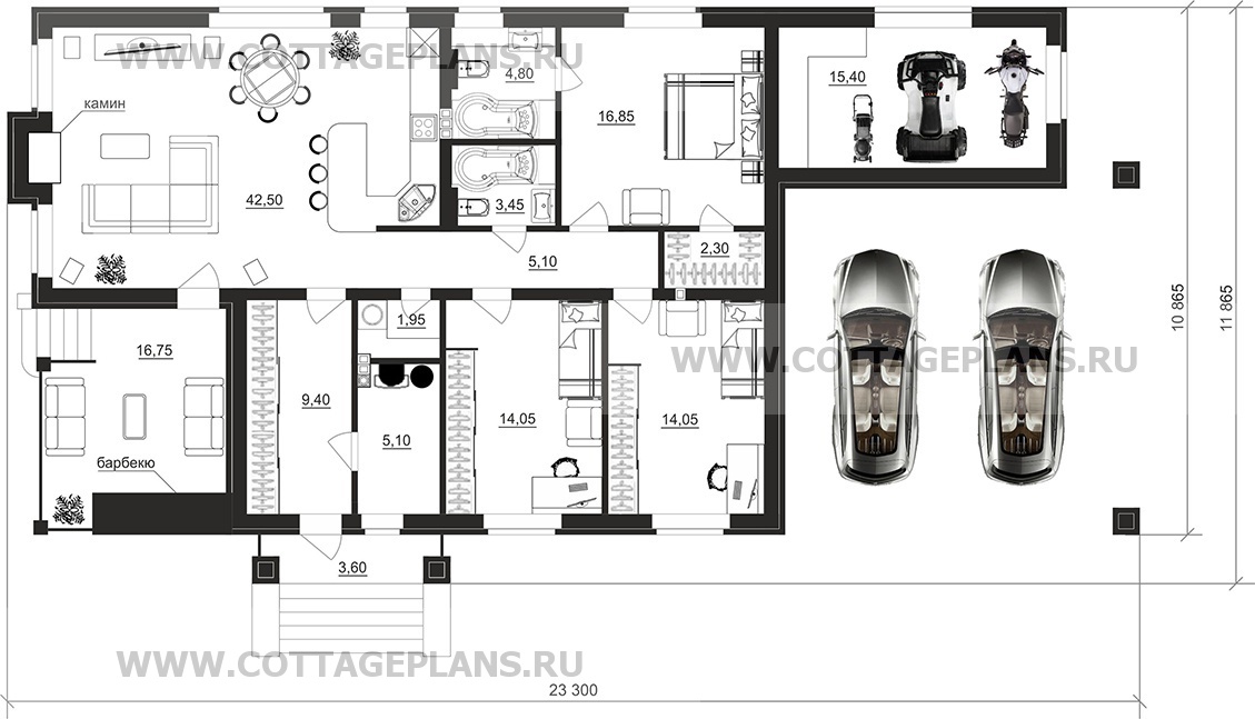 Поэтажные планы проект дома 700-88 общ. площадь 134,95 м2