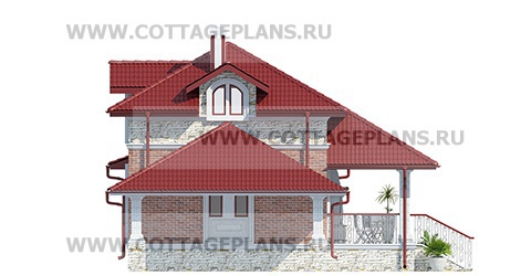 Фасады проект дома 74-02 общ. площадь 77,40 м2