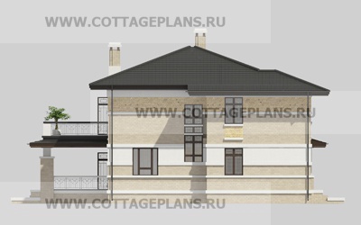 Фасады проект дома 20-63 общ. площадь 324,00 м2