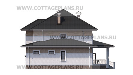 Фасады проект дома 75-27 общ. площадь 294,40 м2