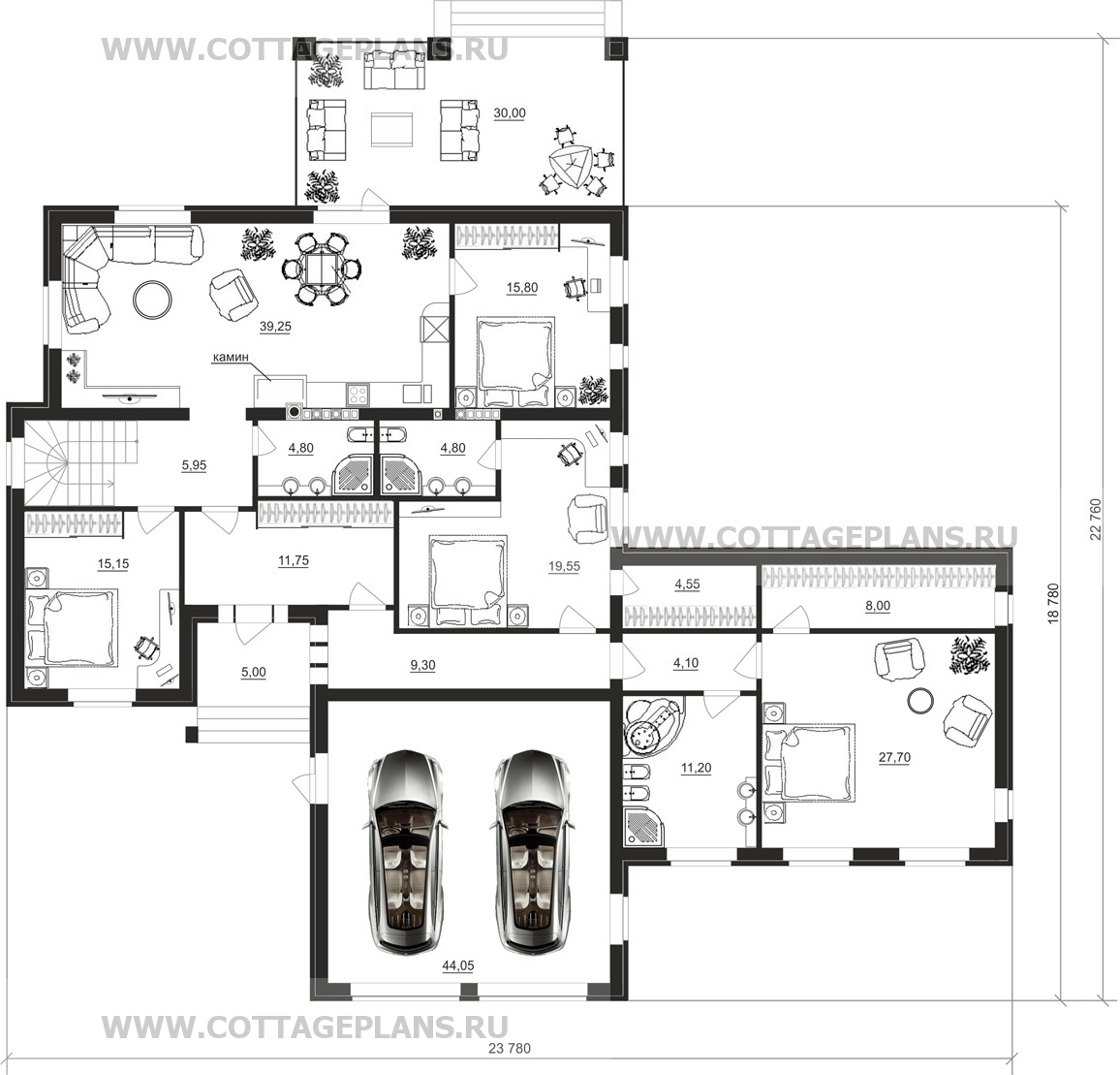 Поэтажные планы проект дома 17-38 общ. площадь 445,65 м2