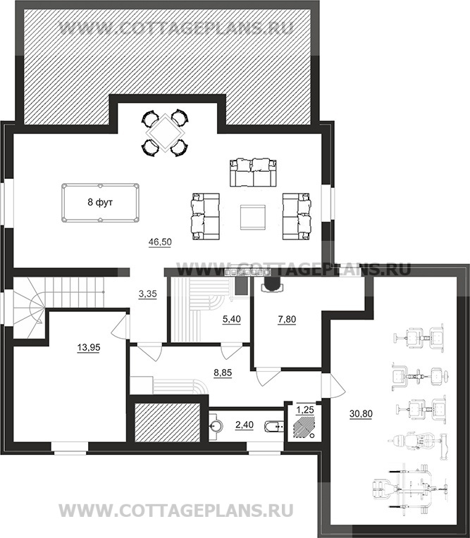 Поэтажные планы проект дома 78-86 общ. площадь 326,60 м2