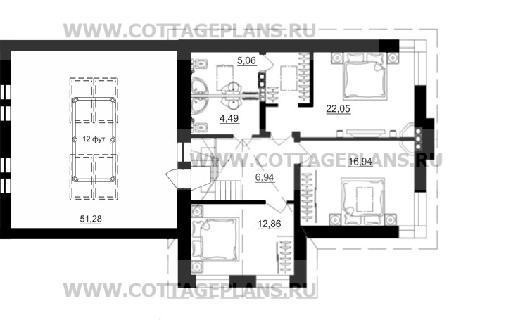 Поэтажные планы проект дома 14-17 общ. площадь 246,94 м2