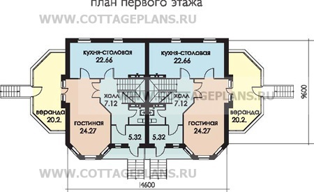 Поэтажные планы проект дома 59-68 общ. площадь 430,1 м2