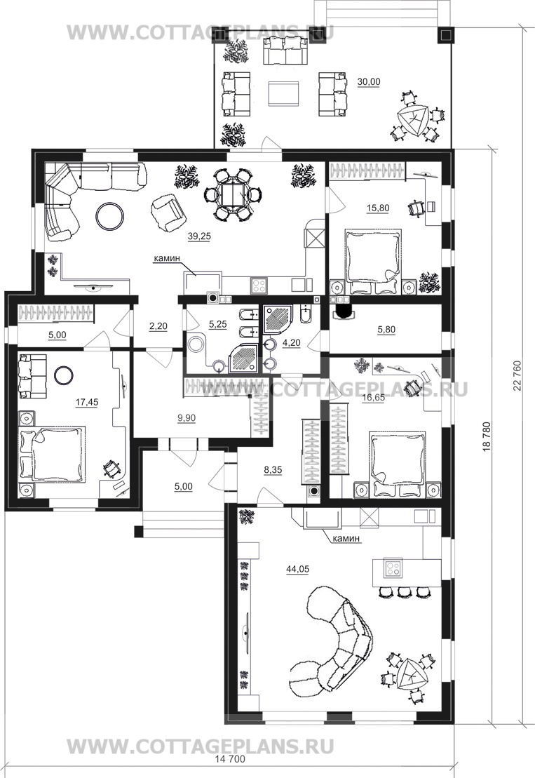 Поэтажные планы проект дома 83-36 общ. площадь 173,90 м2