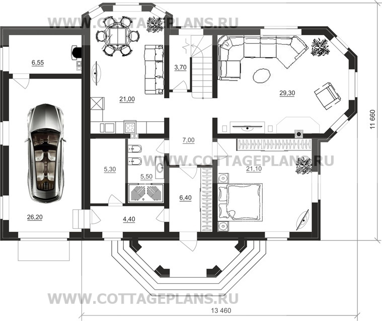 Поэтажные планы проект дома 15-02 общ. площадь 242,90 м2