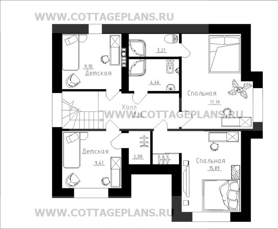 Поэтажные планы проект дома 14-33 общ. площадь 167,88 м2