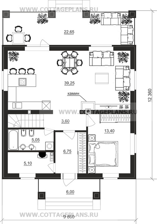 Поэтажные планы проект дома 21-65 общ. площадь 141,70 м2