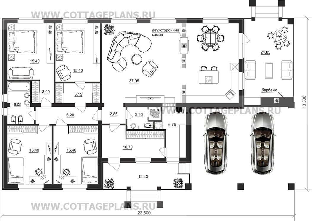 Поэтажные планы проект дома 90-58 общ. площадь 173,35м2