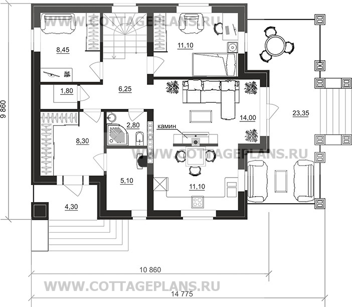 Поэтажные планы проект дома 71-79 общ. площадь 213,40 м2