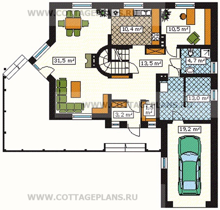 Поэтажные планы проект дома 59-92 общ. площадь 172 м2