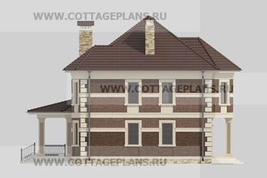 Фасады проект дома 14-83 общ. площадь 348,55 м2