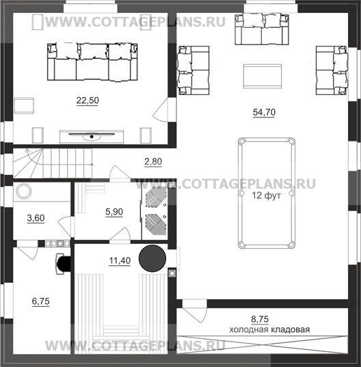 Поэтажные планы проект дома 20-79 общ. площадь 323,35 м2