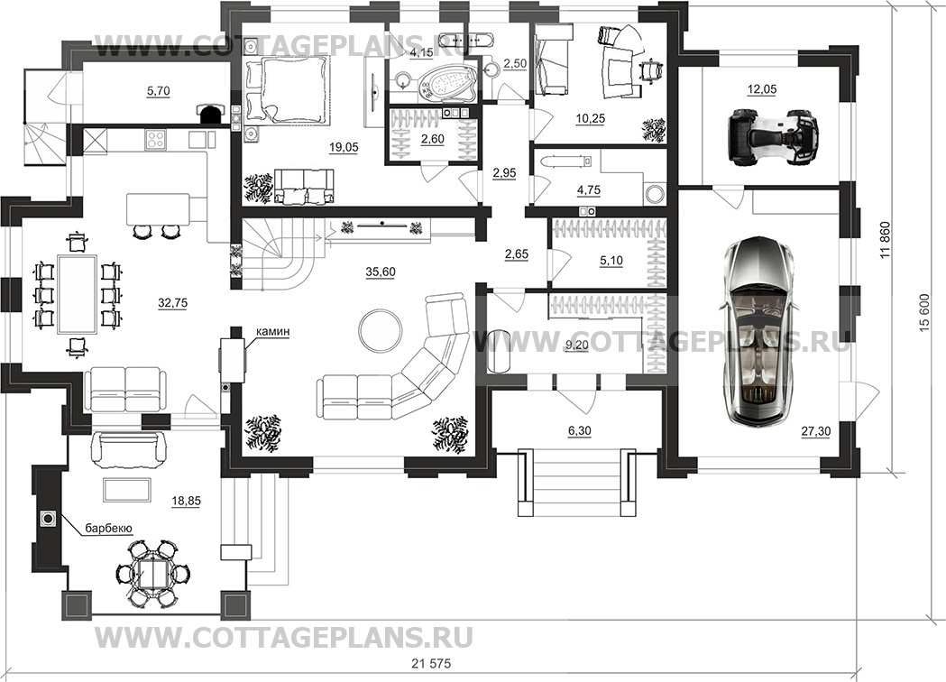 Поэтажные планы проект дома 202-36 общ. площадь 257 м2