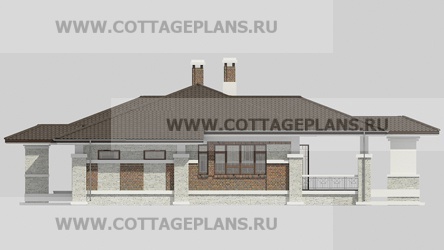 Фасады проект дома 14-57 общ. площадь 392,95 м2