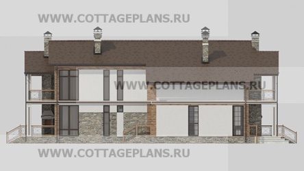 Фасады проект дома 26-04 общ. площадь 315,30 м2