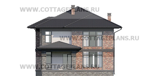 Фасады проект дома 204-68 общ. площадь 208,20 м2