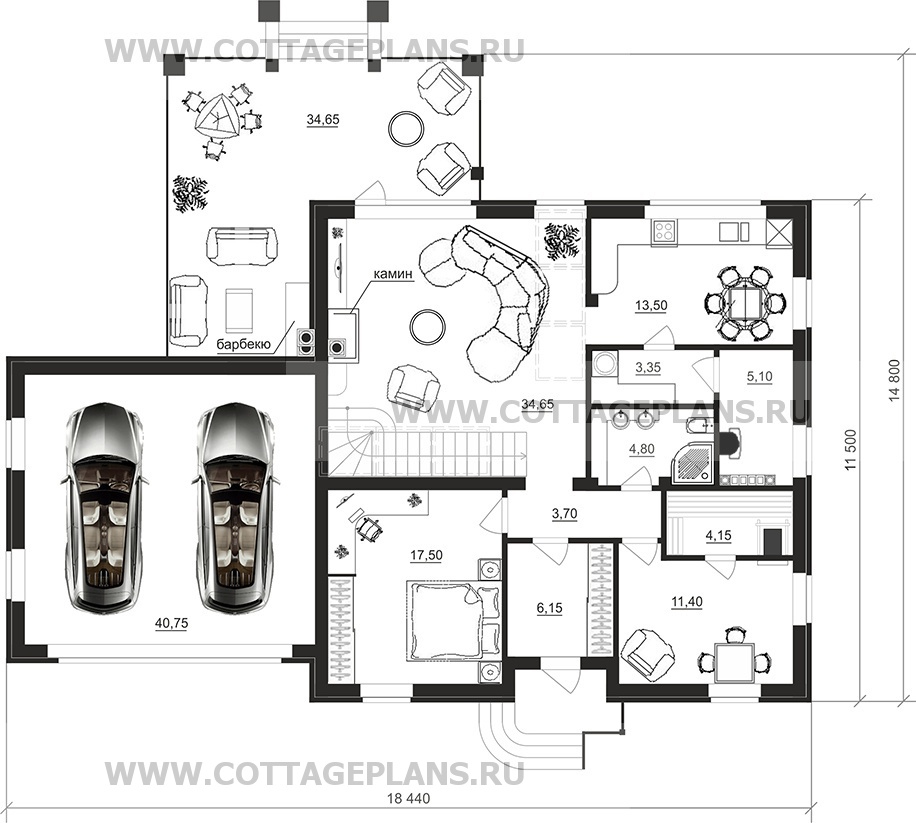 Поэтажные планы проект дома 75-74 общ. площадь 218,50 м2