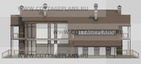 Фасады проект дома 18-01 общ. площадь 364,70 м2