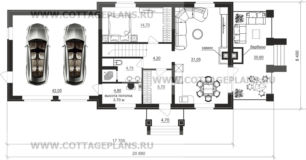 Поэтажные планы проект дома 29-41 общ. площадь 170,3 м2