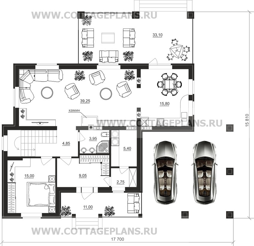 Поэтажные планы проект дома 24-07 общ. площадь 311,80 м2