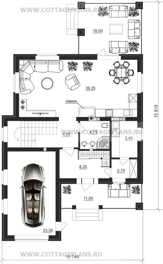 Поэтажные планы проект дома 24-55 общ. площадь 260,85 м2