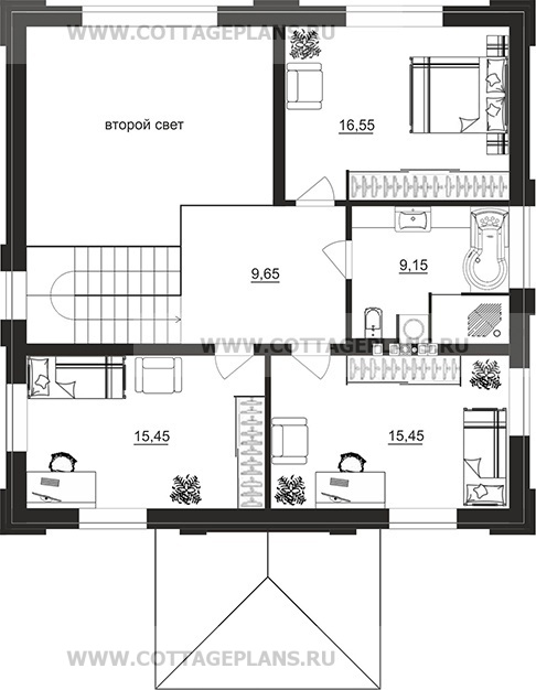 Поэтажные планы проект дома 106-34 общ. площадь 139,15 м2