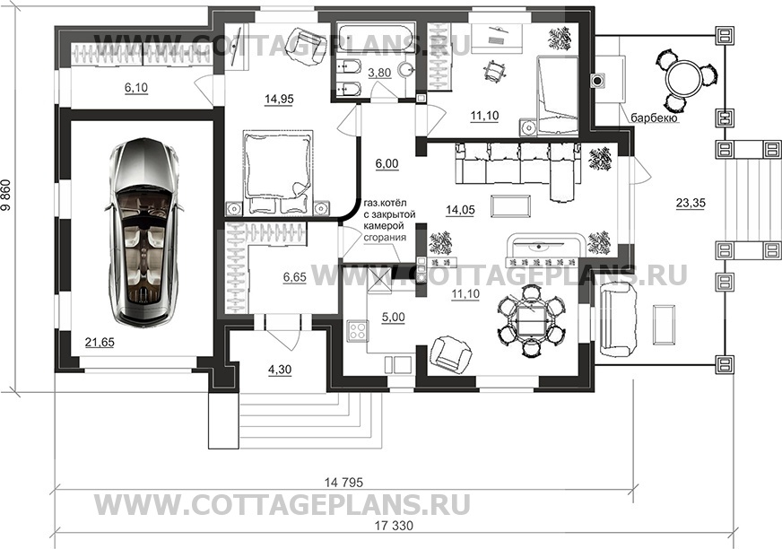 Поэтажные планы проект дома 07-37 общ. площадь 100,40 м2