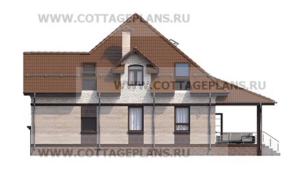 Фасады проект дома 75-75 общ. площадь 183,85 м2