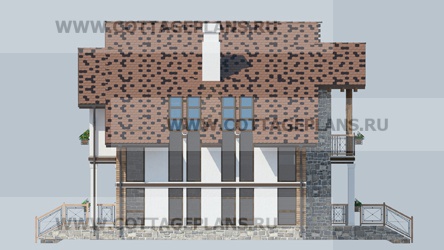 Фасады проект дома 15-30 общ. площадь 240,25 м2