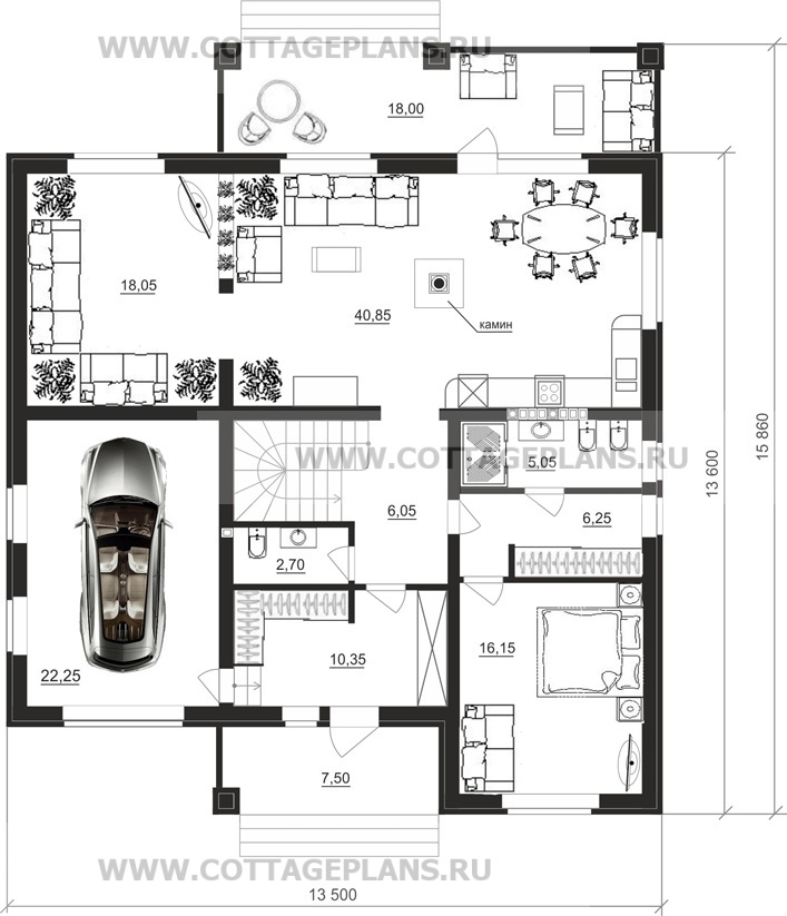 Поэтажные планы проект дома 16-56 общ. площадь 192,00 м2
