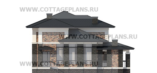 Фасады проект дома 203-48 общ. площадь 412,25 м2