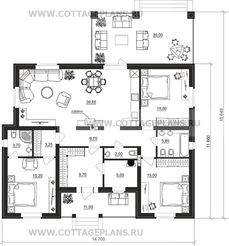 Поэтажные планы проект дома 23-33 общ. площадь 123,75 м2