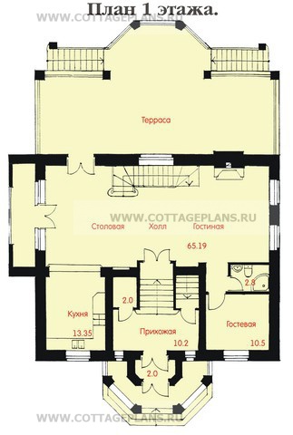 Поэтажные планы проект дома 47-63 общ. площадь 439,4 м2