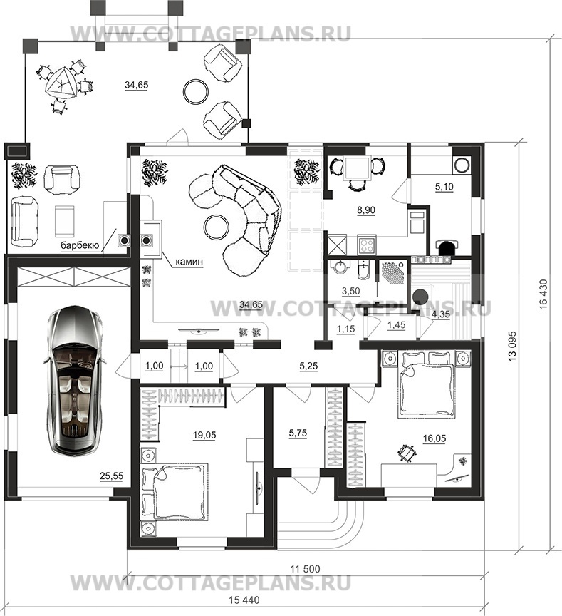 Поэтажные планы проект дома 27-19 общ. площадь 135,05 м2