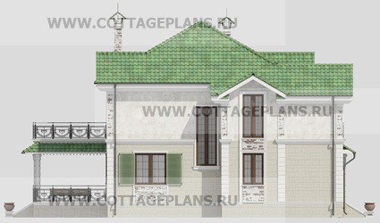 Фасады проект дома 20-55 общ. площадь 324,00 м2
