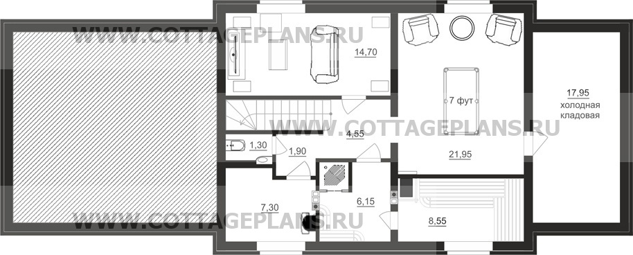 Поэтажные планы проект дома 93-41 общ. площадь 255,15 м2